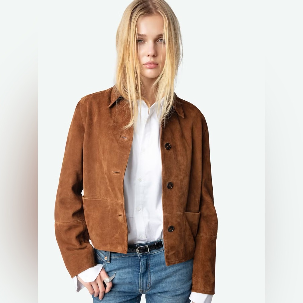 Zadig & Voltaire Brown Suede Jacket - Picture 2 of 8